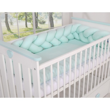 Punutud voodipehmendus 180 cm, mint | FreshDesign.ee