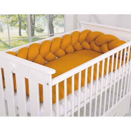 Punutud voodipehmendus 180 cm, sinepikollane | FreshDesign.ee