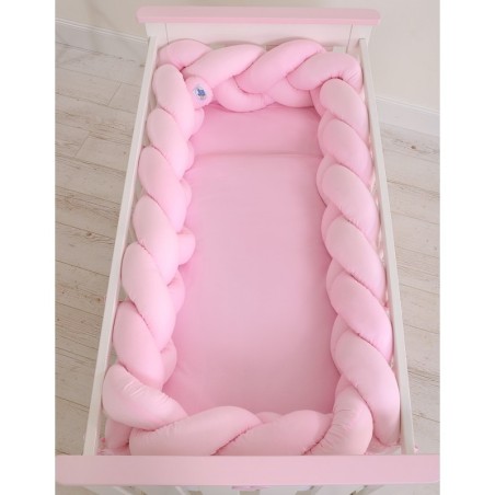 Punutud voodipehmendus XXL 360 cm, roosa | FreshDesign.ee