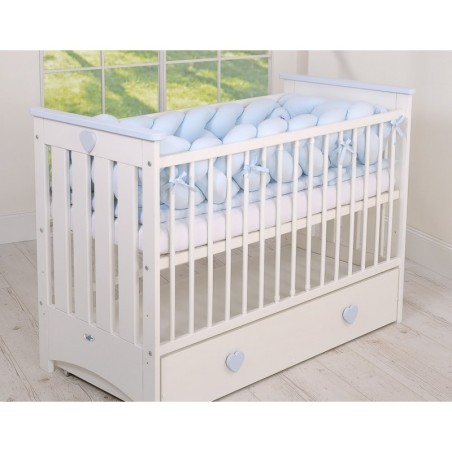 Punutud voodipehmendus XXL 360 cm, sinine | FreshDesign.ee