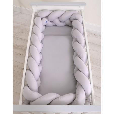 Punutud voodipehmendus XXL 360 cm, hall | FreshDesign.ee