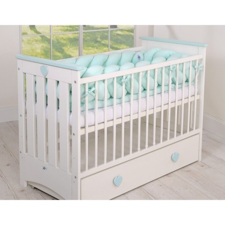 Punutud voodipehmendus XXL 360 cm, mint | FreshDesign.ee