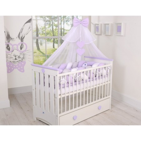 Punutud voodipehmendus XXL 360 cm, valge/h... | FreshDesign.ee