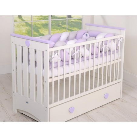 Punutud voodipehmendus XXL 360 cm, valge/h... | FreshDesign.ee