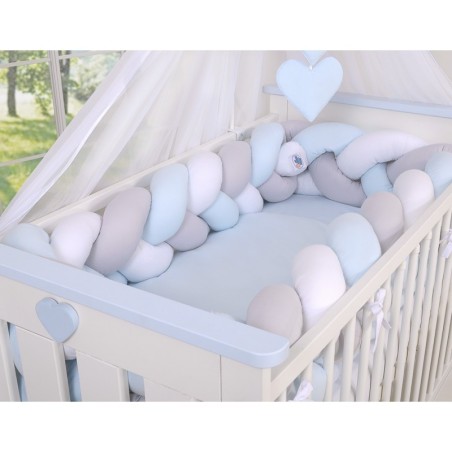 Punutud voodipehmendus XXL 360 cm, valge/h... | FreshDesign.ee