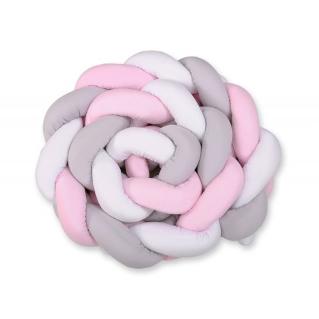 Punutud voodipehmendus XXL 360 cm, roosa/v... | FreshDesign.ee