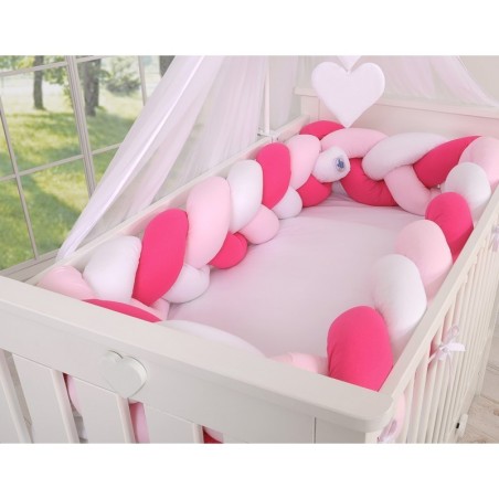 Punutud voodipehmendus XXL 360 cm, valge/r... | FreshDesign.ee