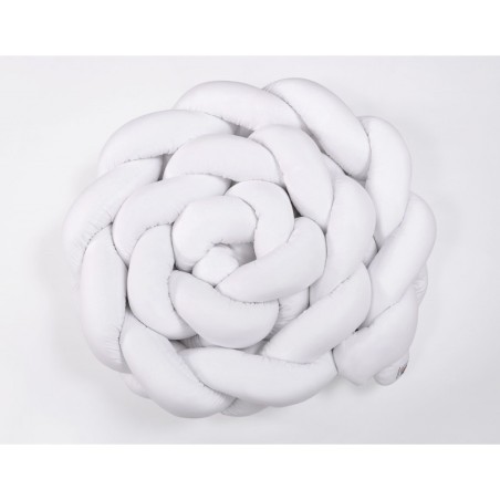 Punutud voodipehmendus XXL 360 cm, valge