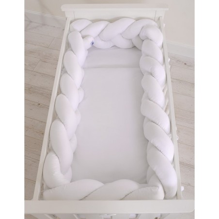 Punutud voodipehmendus XXL 360 cm, valge | FreshDesign.ee