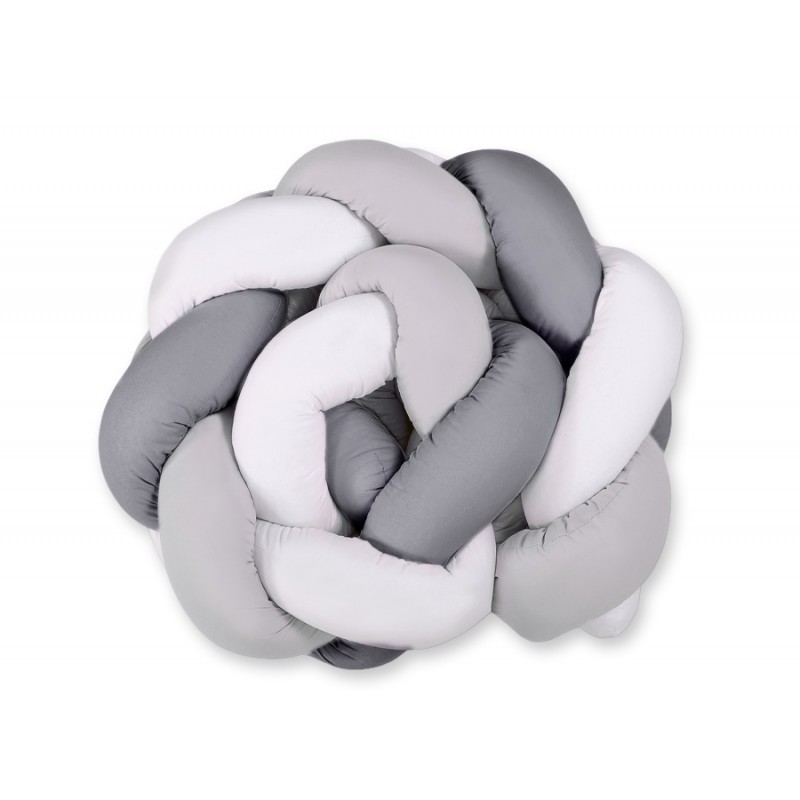 Punutud voodipehmendus 180 cm, hall/valge/... | FreshDesign.ee