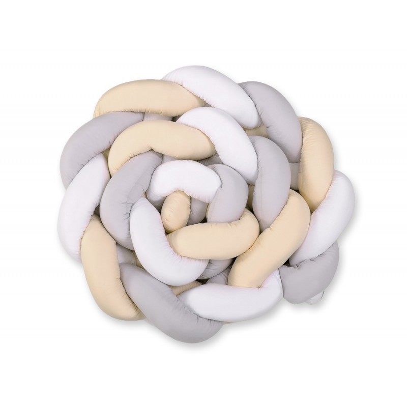 Punutud voodipehmendus XXL 360 cm, valge/h... | FreshDesign.ee