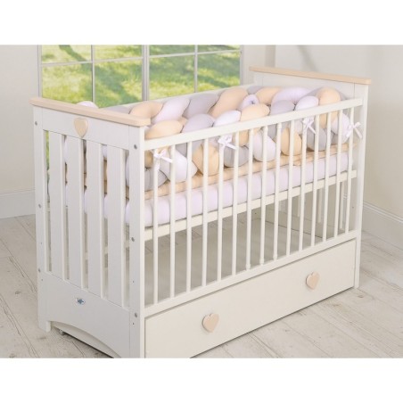 Punutud voodipehmendus XXL 360 cm, valge/h... | FreshDesign.ee