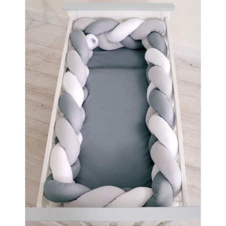 Punutud voodipehmendus XXL 360 cm, valge/h... | FreshDesign.ee