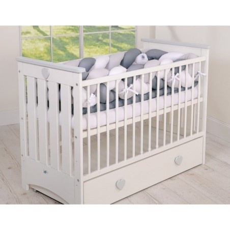 Punutud voodipehmendus XXL 360 cm, valge/h... | FreshDesign.ee