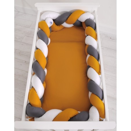 Punutud voodipehmendus XXL 360 cm, sinepik... | FreshDesign.ee