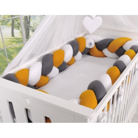 Punutud voodipehmendus XXL 360 cm, sinepik... | FreshDesign.ee