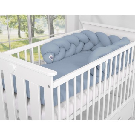 Punutud voodipehmendus 180 cm, pastell sinine | FreshDesign.ee