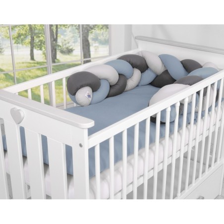 Punutud voodipehmendus 180 cm, pastell sin... | FreshDesign.ee