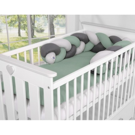 Punutud voodipehmendus 180 cm, pastell roh... | FreshDesign.ee