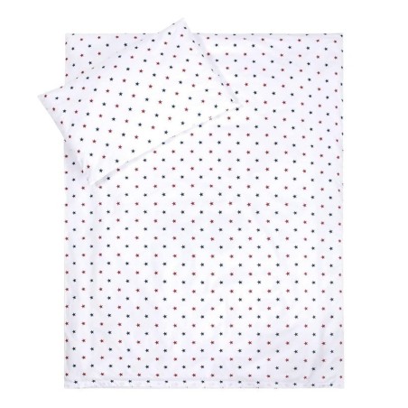 Beebi voodipesukomplekt, hall, sinised pun... | FreshDesign.ee