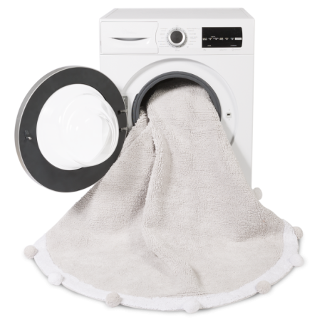 Pestav vaip Bubbly Light Grey Ø120 cm