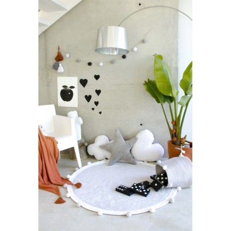 Pestav vaip Bubbly Light Grey Ø120 cm | FreshDesign.ee