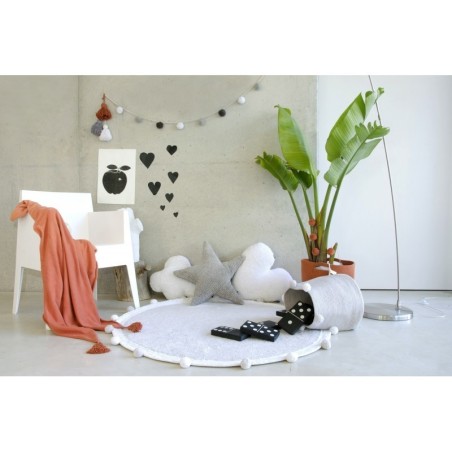 Pestav vaip Bubbly Light Grey Ø120 cm | FreshDesign.ee