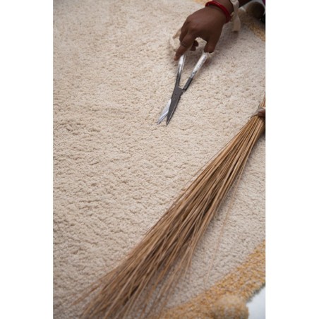 Pestav vaip Bubbly Natural Honey Ø120