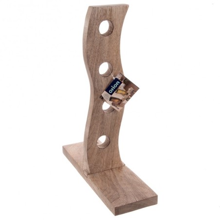 Puidust veiniriiul 4 pudelile MANGO 30.5x39.5 cm | FreshDesign.ee