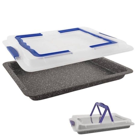 Ahjuplaat Graniit kaanega GRANDE 43x29x7 cm