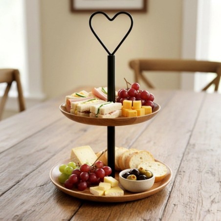 MANGO 2-korruseline puidust tordialus, 37 cm