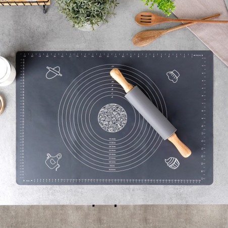 Küpsetusmatt + taignarull silikoon 64x45 cm | FreshDesign.ee