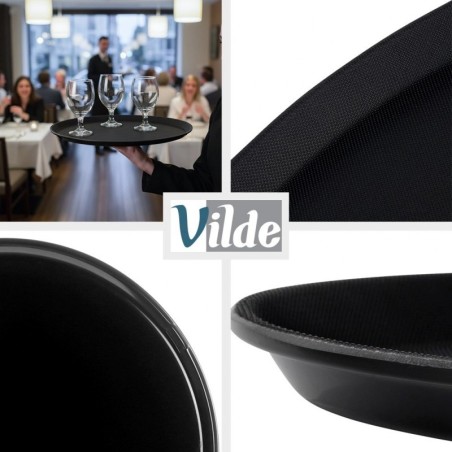 Libisemisvastane kelnerialus, must, 40 cm | FreshDesign.ee