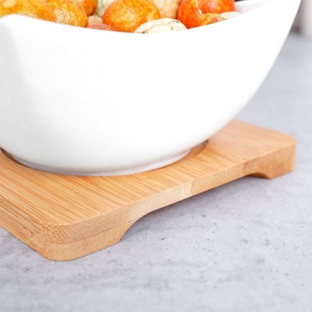 Snäkikausid vaagnal 30 cm, portselan, valge | FreshDesign.ee