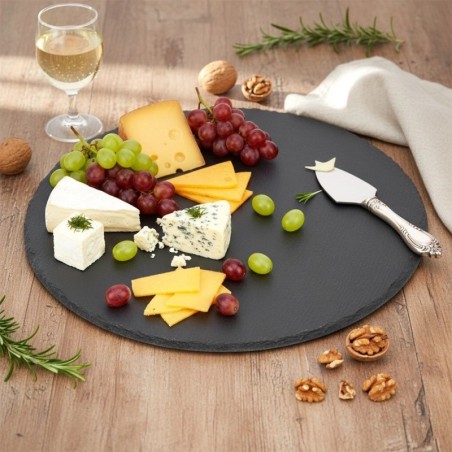 Ümmargune kivikiltkivist serveerimisalus, 30 cm