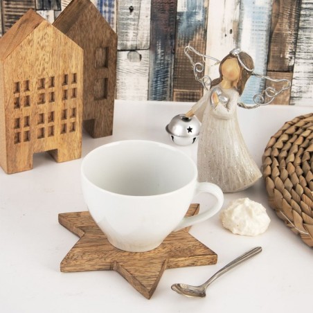 Puidust klaasialus 12.5 cm