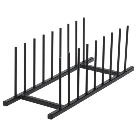 Must metallist nõuderest 34.5x12.5x12 cm
