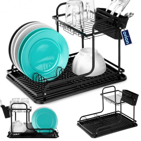 Nõuderest must metall 42.5x32x29 cm