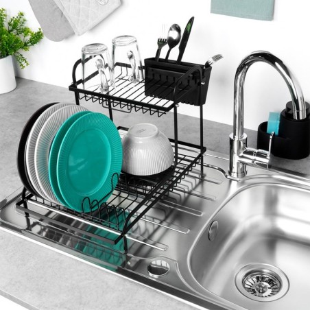 Nõuderest must metall 42.5x32x29 cm | FreshDesign.ee