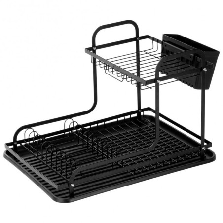 Nõuderest must metall 42.5x32x29 cm | FreshDesign.ee