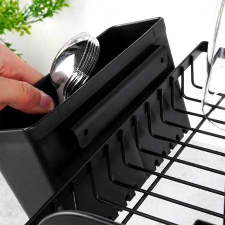 Nõuderest must metall 42.5x32x29 cm | FreshDesign.ee