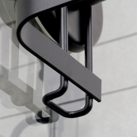 Rätiku riiul, must metall, 60x8.5x11 cm | FreshDesign.ee