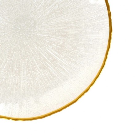 Tordialus jalal, klaas, valge, kuldne, 21 cm | FreshDesign.ee