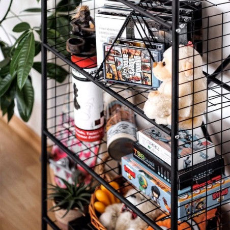 Riiul metall must 69x35x160 cm | FreshDesign.ee