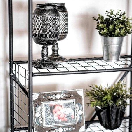 Riiul metall must 69x35x160 cm | FreshDesign.ee