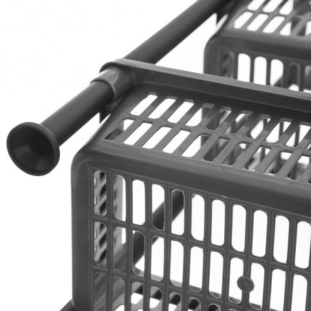 Kerge plastikust ratastel riiul 50x19.5x83 cm | FreshDesign.ee