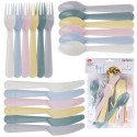 Plastik söögiriistad 6 inimesele, 18 tk | FreshDesign.ee