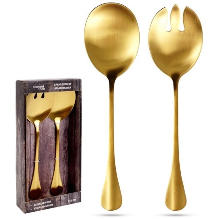 Salati lusikad, 2 tk, kuldne
