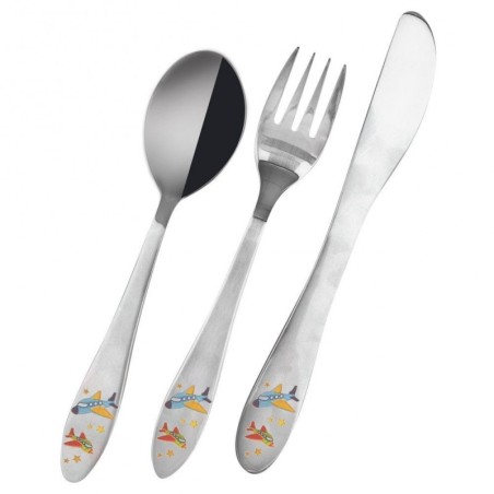 Laste söögiriistade komplekt, lennukid | FreshDesign.ee