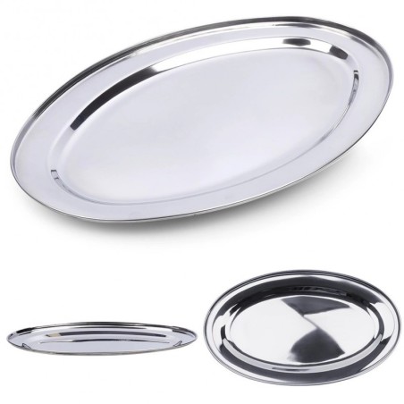 Ovaalne terasest serveerimisalus 34x21,5 cm | FreshDesign.ee